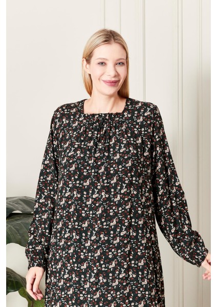 Kadın Büyük Beden Kare Yaka Çıtır Elbise modelleri