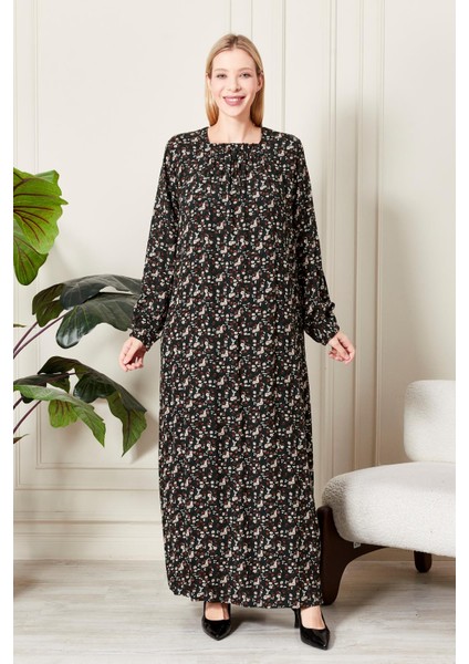 Kadın Büyük Beden Kare Yaka Çıtır Elbise indirimleri