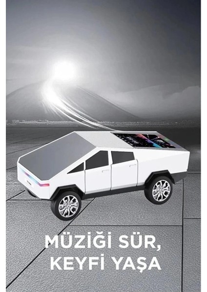 Populermarketim - D68 Cyber Model Araba Tasarımlı Bluetooth Hoparlör 15W Güçlü Ses Rgb LED /tws/usb Beyaz fırsatları