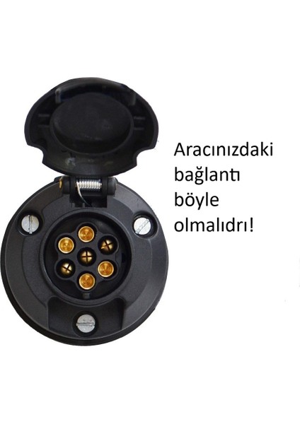 Karavan/römork Elektrik Bağlantısı Adaptörü: 7 Pin'den 13 Pin'e Dönüştürücü modelleri