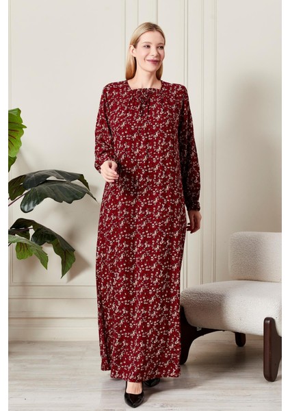 Kadın Büyük Beden Kare Yaka Çıtır Elbise