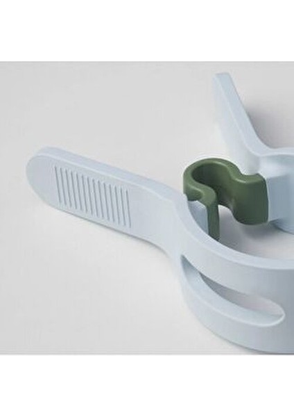 Slibb Geniş Mandal Yorgan Mandalı 2'li UV Işınlarına Dayanıklı Plastik Mavi Yeşil