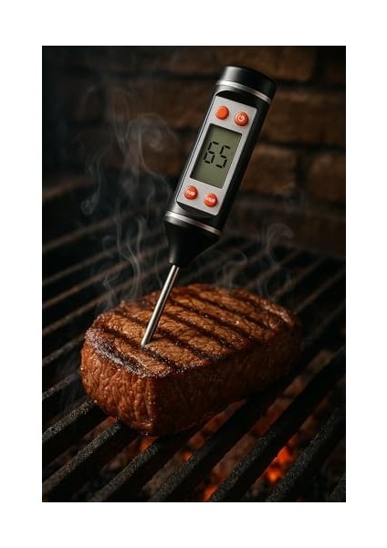 Dijital Gıda Termometresi, Uzun Prob 24 Cm, -50°c ile +300°C Arası, Hızlı ve Hassas Sıcaklık Ölçer, Mutfak, Et, Yağ, Şeker, Çikolata, Sıvı Termometresi modelleri