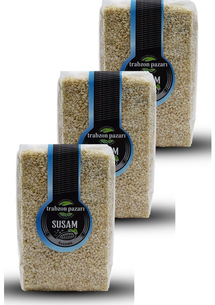 Doğal Çiğ Beyaz Susam 3x190 gr