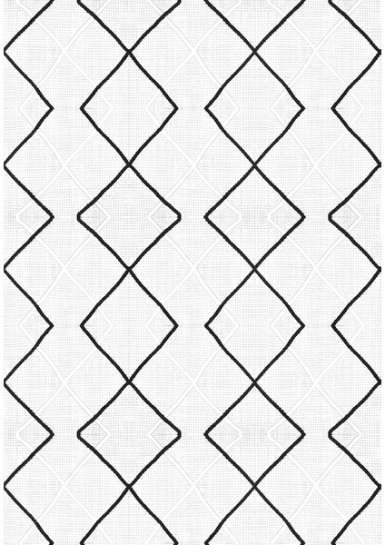 Pamuk Dokuma Taban Kaymaz Yıkanabilir Geometrik Salon Halısı Mutfak Halısı Koridor Halısı