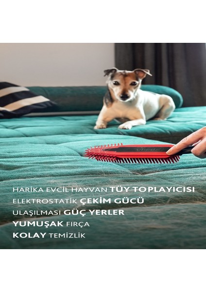 8 Paket Pet Pro Elektrostatik Fırça
