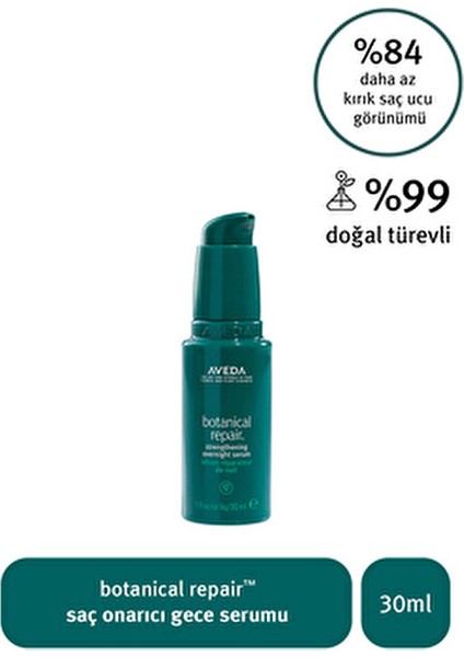 Botanical Repair Saç Onarıcı Gece Serumu Kırık Uçlar İçin 30 ml Organik Yağlar İçerir fiyatları