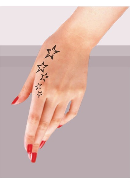 Kuyruklu Yıldız Tattoo Geçici Dövme Şablonları Kına Kalıpları fiyatları