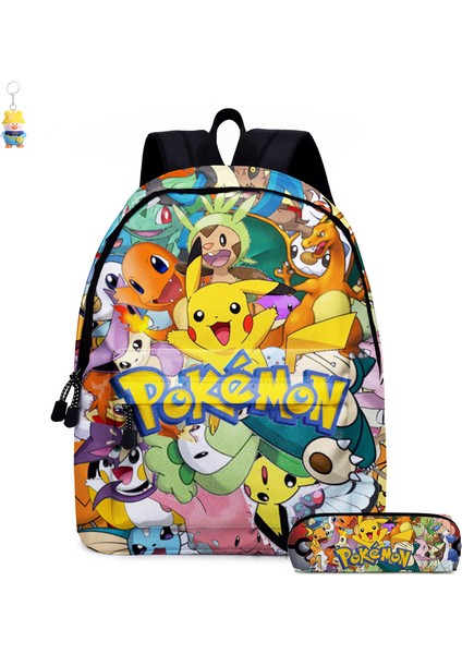 Karikatür Sırt Çantası Iki Parçalı Anime Öğrenci Okul Çantası Kalem Çantası Büyük Kapasiteli Okul (Yurt Dışından)
