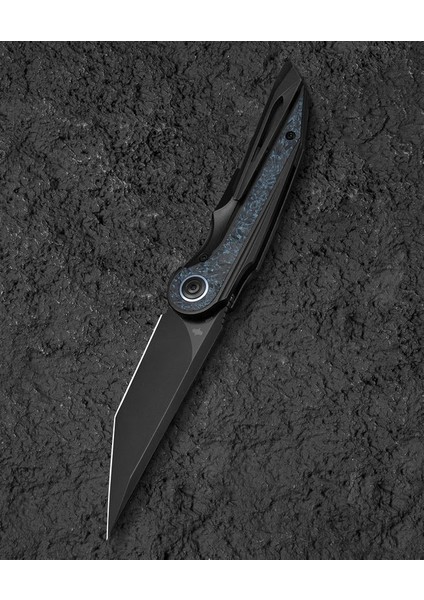 Bestech Blınd Fury BT2303D Siyah Stonewash Titanyum Gök Mavisi Mermer Kakma Sap M390 Çelik Çakı fiyatları