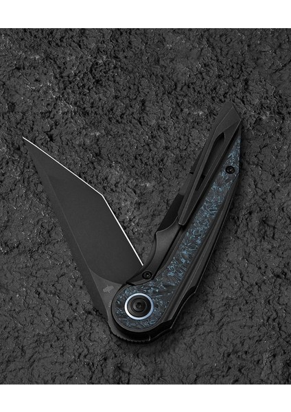 Bestech Blınd Fury BT2303D Siyah Stonewash Titanyum Gök Mavisi Mermer Kakma Sap M390 Çelik Çakı indirimleri