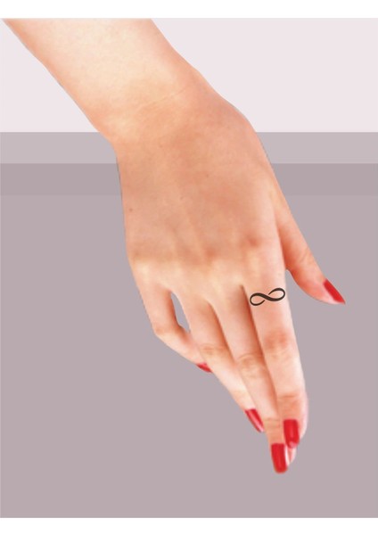 Aritmetik Sonsuzluk 3 Minimal Tattoo Geçici Dövme Şablonları Kına Kalıpları fiyatları