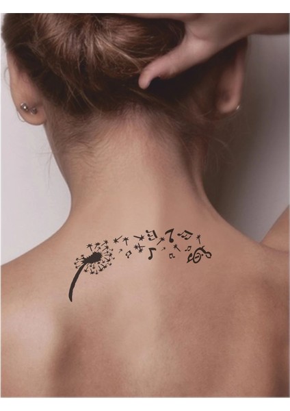 Çiçekler Açsın Notalar Uçuşsun! Tattoo Geçici Dövme Şablonları Kına Kalıpları fiyatları