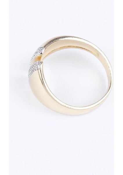 Altın Rengi Taş Figürlü Modern Kesim Yüzük fırsatları