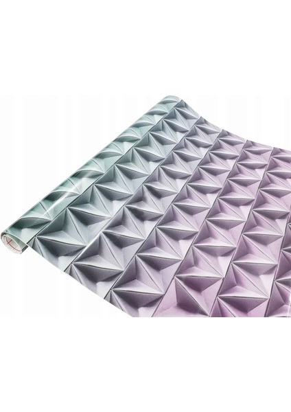 143-1012 Çok Renkli Prizma Desen Kendinden Yapışkanlı Folyo ( 45 cm x 1,5 mt )