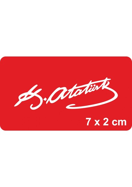 Atatürk Imzası-1 Tattoo Geçici Dövme Şablonları Kına Kalıpları