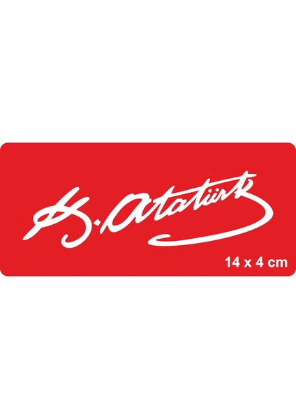 Atatürk Imzası-3 Tattoo Geçici Dövme Şablonları Kına Kalıpları
