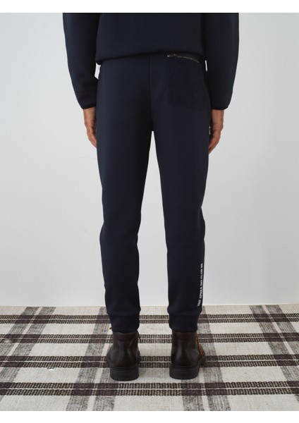 Erkek Lacivert Pamuk Dokulu Slim Fit Sweat Pantolon indirimleri
