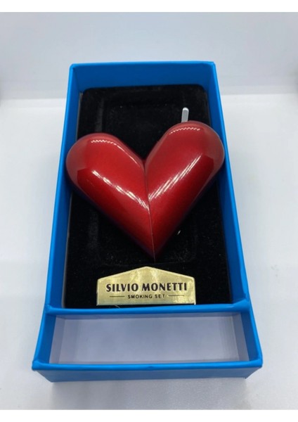 Silvio Monetti Kırmızı Kalpli Gazlı Aşk Çakmağı fırsatları