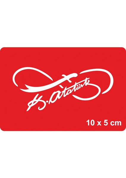 Atatürk Imzası-4 Tattoo Geçici Dövme Şablonları Kına Kalıpları