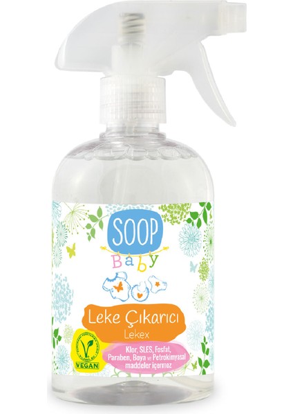 Bebek Leke Çıkarıcı 500 ml | Doğal Ve Vegan Formül | Organik Gül Kokulu | Lekex