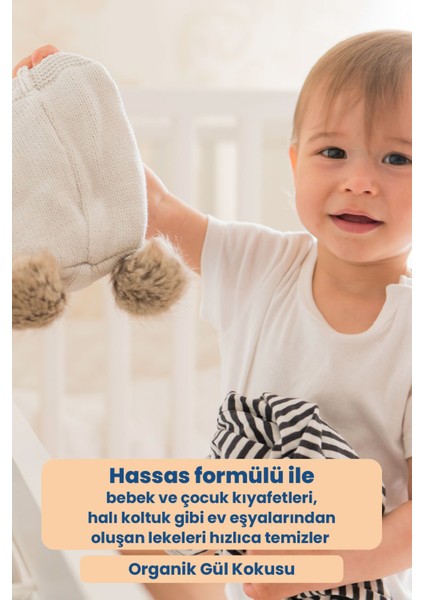 Bebek Leke Çıkarıcı 500 ml | Doğal Ve Vegan Formül | Organik Gül Kokulu | Lekex fırsatları