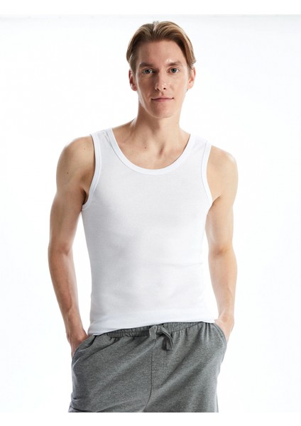 Lc Waıkıkı Beyaz U Yaka Penye Erkek Atlet 2'li fiyatları