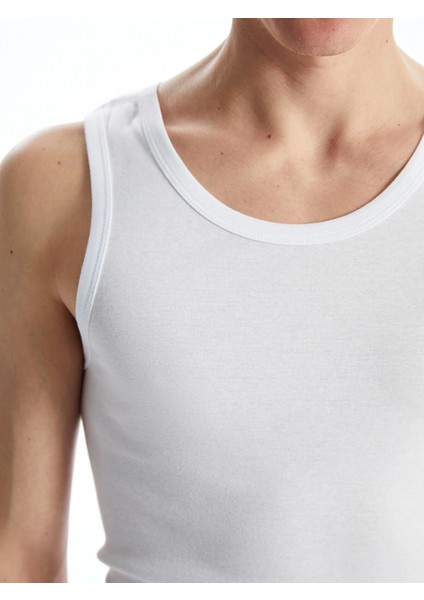 Lc Waıkıkı Beyaz U Yaka Penye Erkek Atlet 2'li indirimleri