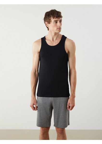 Lc Waıkıkı Siyah U Yaka Penye Erkek Atlet 2'li fiyatları