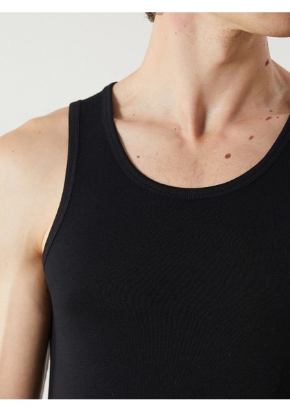 Lc Waıkıkı Siyah U Yaka Penye Erkek Atlet 2'li indirimleri