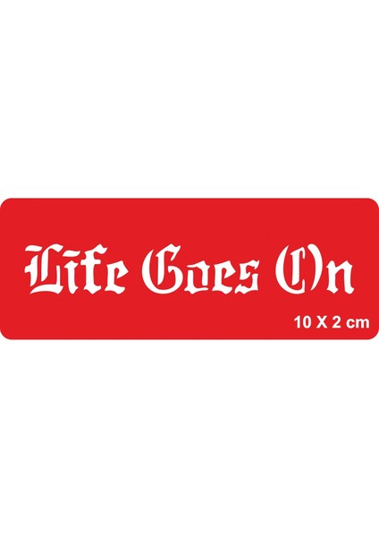 Hayat Devam Ediyor Gotik Tattoo Geçici Dövme Şablonları Kına Kalıpları