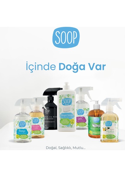 Güçlü Mutfak Temizleyici 500 ml |Doğal, Vegan |Beyaz Limon Koku |Yağ ve kirlerde etkili