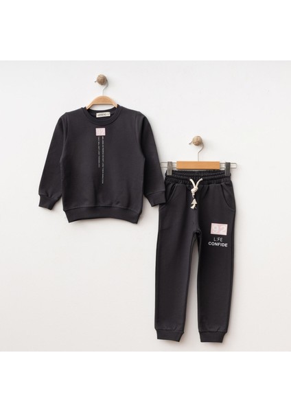 2li Takım 92 Life Confide Baskılı Füme