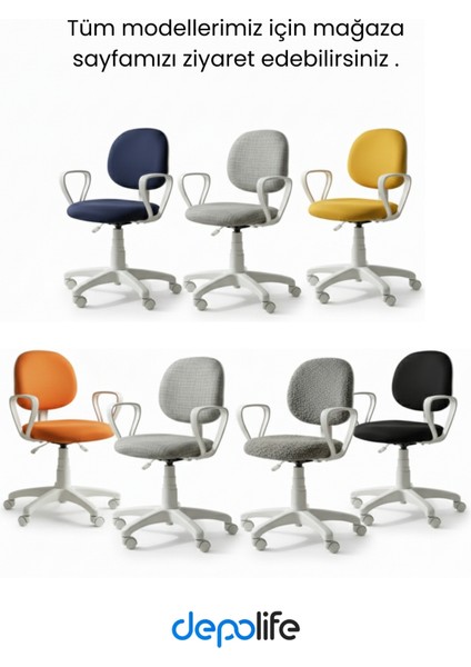 Ev Ofis Sekreter Personel Çalışma Sandalyesi Beyaz Büro Personel Çalışma Koltuğu indirimleri