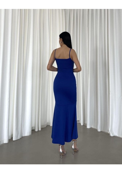 Ithal Krep Kumaş Ince Askılı Düğme Detay Elbise 582053 Saks indirimleri