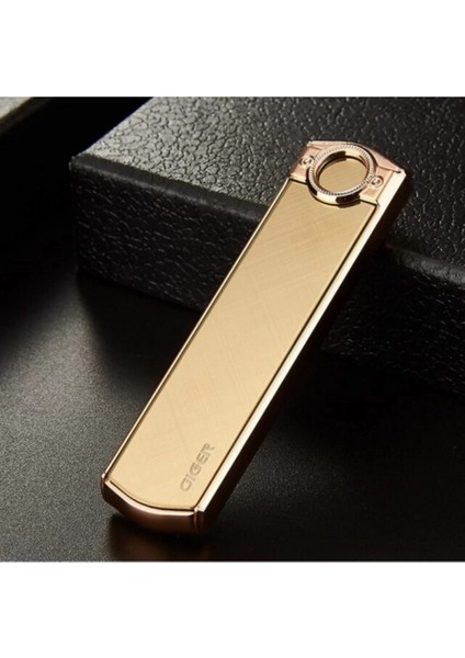 USB Şarjlı Gold King Şarjlı Çakmak