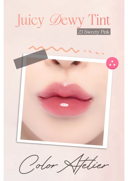 Yoğun Parlaklık ve Canlı Renkler Sunan Kalıcı Tint Dasıque Juicy Dewy Tint (#23 Sweety Pink) fiyatları