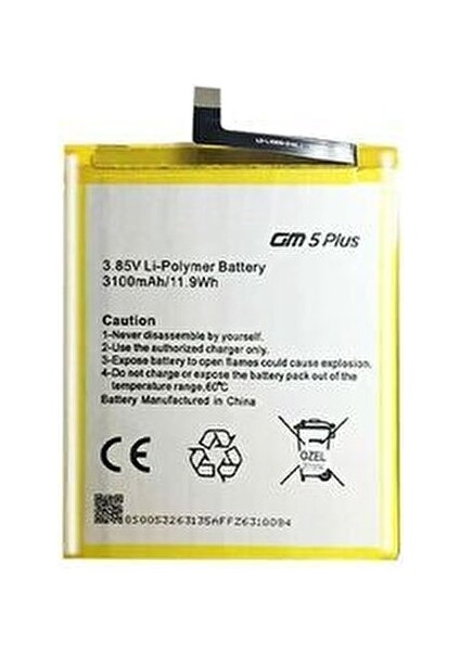 GM5 Plus Batarya 3100mAh 3.85V Li-Polymer Uzun Ömürlü Pil fiyatları