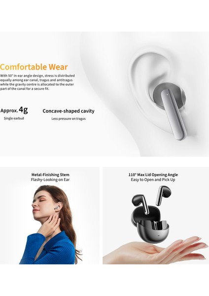 HT10 Ailybuds Pro Adaptif Anc Aı 6 Mikrofon Bluetooth 5.3 Kablosuz Kulaklık modelleri