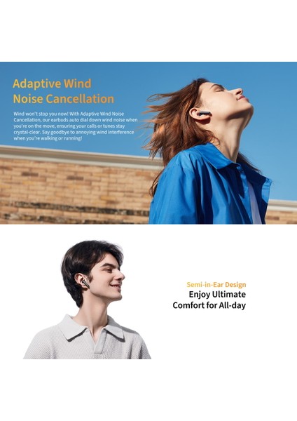 HT10 Ailybuds Pro Adaptif Anc Aı 6 Mikrofon Bluetooth 5.3 Kablosuz Kulaklık