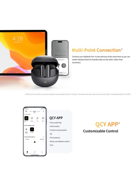 HT10 Ailybuds Pro Adaptif Anc Aı 6 Mikrofon Bluetooth 5.3 Kablosuz Kulaklık indirimleri