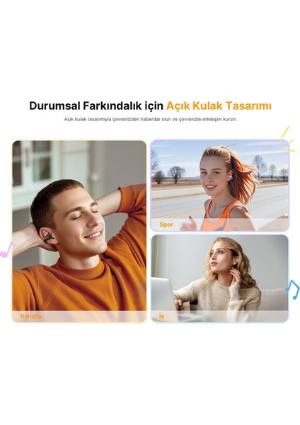 C10 Crossky Bluetooth Kulaklık - Çift Mikrofon - Çift Cihaz Bağlantısı - Kristal Ses Netlik - Ipx4 Beyaz