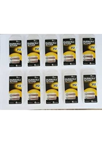 Activair 312 Düğme Pili 6 Adet 1,45 V Yüksek Performanslı İşitme Cihazı Pili fiyatları