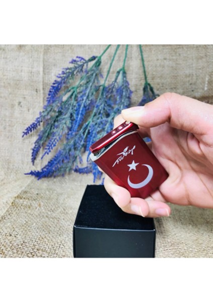 Rezistanslı Metal Türk Bayraklı Çakmak Ultra Ince fiyatları