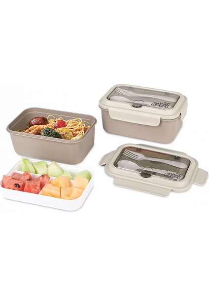 Ravenna Lunch Box / Yemek Taşıma / Saklama Kutusu Krem