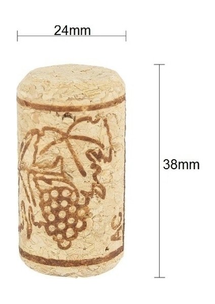 Şişe Mantarı 100 Adet Doğal Mantar Tıpa - Şarap Şişesi Mantar Tıpası fırsatları