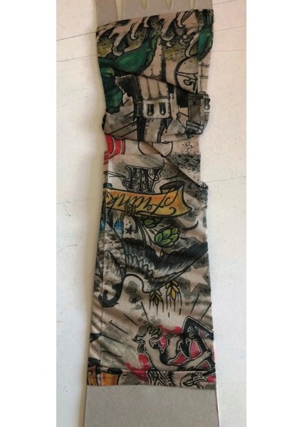 Çift Kol Giyilebilir Dövme Manzara Desenler Tattoo Sleeve fiyatları