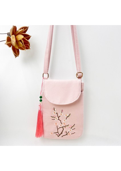 Çin Tarzı Çift Katlı Antik Tarzı Çapraz Gövde Nakış Çanta (Yurt Dışından)