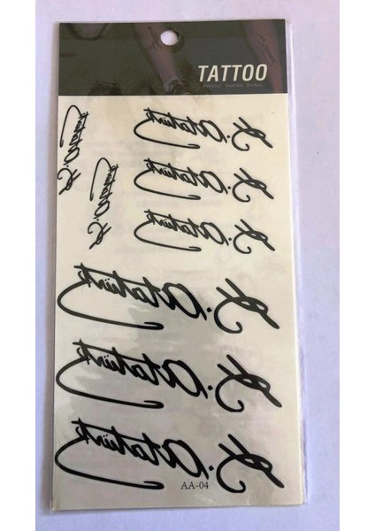 Kemal Atatürk Imza Yapıştırma Sticker Dövme Geçici Dövme Temporary Tattoos