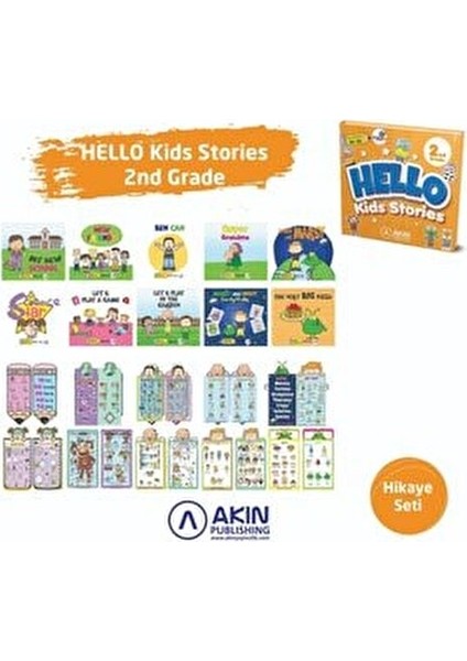 Hello Kids Stories 2. Sınıf Ciltli Kitap Seti 240 Sayfa Eğlenceli Öğrenme fiyatları